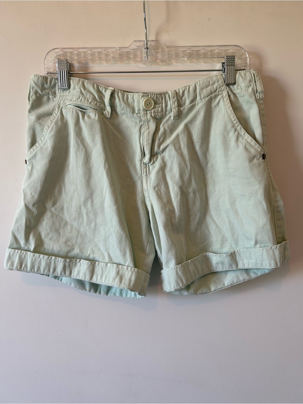 Sanctuary Casual Women's Light Mint Cotton Shorts